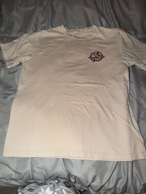 Salty Crew Cream Short Sleeve Tee with Small Multicolor Chest Logo